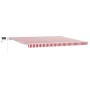 Toldo Retráctil with Manual 450 x 300 cm red and white