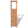 Mueble de esquina de madera de roble maciza 26x26x94 cm