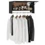 Schwarzer Sperrholzschrank 70x32,5x35 cm von vidaXL, Kleiderschränke - Ref: Foro24-808243, Preis: 37,63 €, Rabatt: %