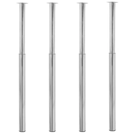 Telescopic table legs 4 units chrome 710 mm-1100 mm by vidaXL, Table legs - Ref: Foro24-3051486, Price: 95,59 €, Discount: %