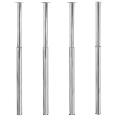 Teleskoptischbeine 4 Einheiten Chrom 710 mm-1100 mm von vidaXL, Tischbeine - Ref: Foro24-3051486, Preis: 93,51 €, Rabatt: %