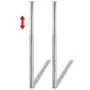 Telescopic table legs 4 units chrome 710 mm-1100 mm by vidaXL, Table legs - Ref: Foro24-3051486, Price: 95,59 €, Discount: %
