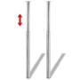 Teleskoptischbeine 4 Einheiten Chrom 710 mm-1100 mm von vidaXL, Tischbeine - Ref: Foro24-3051486, Preis: 93,51 €, Rabatt: %