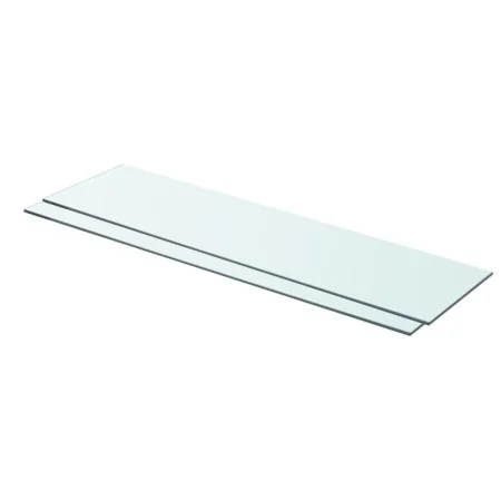 Estantes 2 unidades panel de vidrio transparente 80x20 cm de vidaXL, Estantes y estanterías - Ref: Foro24-3051574, Precio: 42...