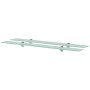 Floating shelves 2 units glass 8 mm 90x10 cm by vidaXL, Shelves and shelves - Ref: Foro24-3051500, Price: 49,09 €, Discount: %