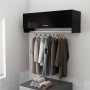 Schwarzer Sperrholzschrank 100x32,5x35 cm von vidaXL, Kleiderschränke - Ref: Foro24-808234, Preis: 64,57 €, Rabatt: %