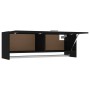 Schwarzer Sperrholzschrank 100x32,5x35 cm von vidaXL, Kleiderschränke - Ref: Foro24-808234, Preis: 64,57 €, Rabatt: %