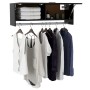 Schwarzer Sperrholzschrank 100x32,5x35 cm von vidaXL, Kleiderschränke - Ref: Foro24-808234, Preis: 64,57 €, Rabatt: %