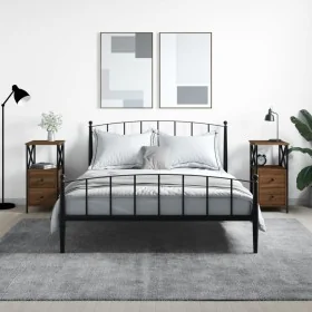Nachttisch, 2 Stück, Eichenbraun, Holzwerkstoff, 34 x 35,5 x 70 cm von vidaXL, Nachttische - Ref: Foro24-825952, Preis: 95,86...