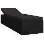 Garden loungers and table 3 pieces black synthetic rattan by vidaXL, Loungers - Ref: Foro24-3057666, Price: 352,82 €, Discoun...