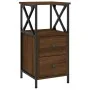 Nachttisch, 2 Stück, Eichenbraun, Holzwerkstoff, 34 x 35,5 x 70 cm von vidaXL, Nachttische - Ref: Foro24-825952, Preis: 95,86...