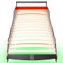 Cama infantil con forma de coche carreras y LED 90x200 cm roja