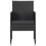 5-Piece Black Synthetic Rattan Garden Dining Set by vidaXL, Garden sets - Ref: Foro24-3059417, Price: 348,37 €, Discount: %