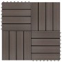 WPC-Verandafliesen 30x30 cm 2 m² dunkelbraun 22 Einheiten von vidaXL, Böden und Teppiche - Ref: Foro24-277802, Preis: 121,77 ...