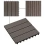 WPC porch tiles 30x30 cm 2 m² dark brown 22 units by vidaXL, Floors and carpets - Ref: Foro24-277802, Price: 103,26 €, Discou...