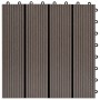 WPC-Verandafliesen 30x30 cm 2 m² dunkelbraun 22 Einheiten von vidaXL, Böden und Teppiche - Ref: Foro24-277802, Preis: 121,77 ...