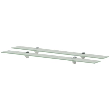 Floating shelves 2 units glass 8 mm 90x20 cm by vidaXL, Shelves and shelves - Ref: Foro24-3051540, Price: 51,97 €, Discount: %
