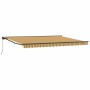 Toldo Retráctil Manual Rayas Multicolor 450x300 cm tela
