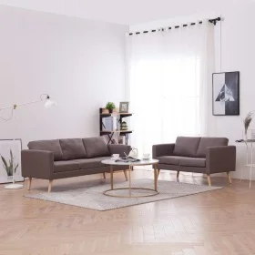 2-piece sofa set in taupe gray fabric by vidaXL, Sofas - Ref: Foro24-276858, Price: 555,44 €, Discount: %