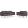 2-piece sofa set in taupe gray fabric by vidaXL, Sofas - Ref: Foro24-276858, Price: 555,44 €, Discount: %