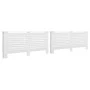 Cubiertas para radiador 2 unidades MDF blanco 172x19x81,5 cm de vidaXL, Accesorios para radiadores de calefacción - Ref: Foro...