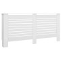 Cubiertas para radiador 2 unidades MDF blanco 172x19x81,5 cm