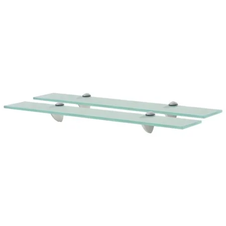 Floating shelves 2 units glass 8 mm 60x20 cm by vidaXL, Shelves and shelves - Ref: Foro24-3051521, Price: 40,38 €, Discount: %