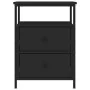 Mesitas de noche 2 uds madera de ingeniería negro 44x45x60 cm