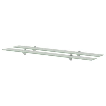 Floating shelves 2 units glass 8 mm 100x20 cm by vidaXL, Shelves and shelves - Ref: Foro24-3051541, Price: 64,06 €, Discount: %