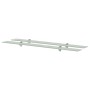 Floating shelves 2 units glass 8 mm 100x20 cm by vidaXL, Shelves and shelves - Ref: Foro24-3051541, Price: 64,06 €, Discount: %
