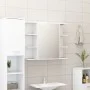 3-teiliges Badezimmermöbelset aus weißem Holzwerkstoff von vidaXL, Badezimmermöbel - Ref: Foro24-3056952, Preis: 181,31 €, Ra...