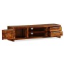 Mueble de TV madera maciza de acacia 120x30x30 cm
