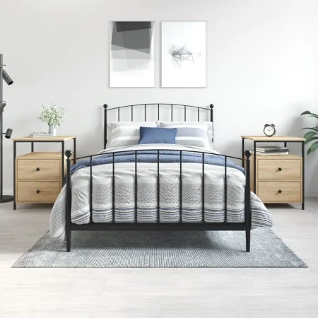 Nachttische, 2 Stück, Holzwerkstoff, Sonoma-Eiche, 44 x 45 x 60 cm von vidaXL, Nachttische - Ref: Foro24-826006, Preis: 108,1...