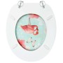 Toilet seats with lid 2 units MDF flamingo design by vidaXL, Toilet and bidet seats - Ref: Foro24-3056405, Price: 93,21 €, Di...