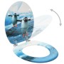 Toilet seats with lid 2 units MDF penguin design by vidaXL, Toilet and bidet seats - Ref: Foro24-3056409, Price: 78,99 €, Dis...