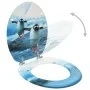 Toilet seats with lid 2 units MDF penguin design by vidaXL, Toilet and bidet seats - Ref: Foro24-3056409, Price: 77,49 €, Dis...