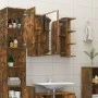 Armario con espejo baño madera roble ahumado 80x20,5x64 cm de vidaXL, Tocadores de baño - Ref: Foro24-815522, Precio: 88,62 €...