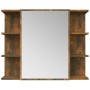 Badezimmerspiegelschrank aus geräuchertem Eichenholz, 80 x 20,5 x 64 cm von vidaXL, Badezimmerwaschtische - Ref: Foro24-81552...