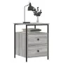 Mesitas noche 2 uds madera ingeniería gris Sonoma 44x45x60 cm de vidaXL, Mesitas de noche - Ref: Foro24-826010, Precio: 102,3...