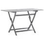 Garden dining set 5 pieces solid gray acacia wood by vidaXL, Garden sets - Ref: Foro24-3057870, Price: 316,17 €, Discount: %