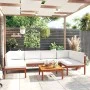 Gartenmöbel 7 Stück cremefarbene Kissen aus massivem Akazienholz von vidaXL, Gartensets - Ref: Foro24-3057898, Preis: 731,64 ...