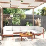 Gartenmöbel 7 Stück cremefarbene Kissen aus massivem Akazienholz von vidaXL, Gartensets - Ref: Foro24-3057898, Preis: 744,13 ...