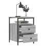 Mesitas noche 2 uds madera ingeniería gris Sonoma 44x45x60 cm de vidaXL, Mesitas de noche - Ref: Foro24-826010, Precio: 102,3...