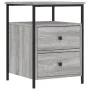 Mesitas noche 2 uds madera ingeniería gris Sonoma 44x45x60 cm de vidaXL, Mesitas de noche - Ref: Foro24-826010, Precio: 102,3...