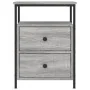Mesitas noche 2 uds madera ingeniería gris Sonoma 44x45x60 cm de vidaXL, Mesitas de noche - Ref: Foro24-826010, Precio: 102,3...
