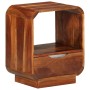 Mesita de noche con cajón madera maciza de acacia 40x30x50 cm