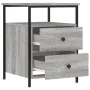 Mesitas noche 2 uds madera ingeniería gris Sonoma 44x45x60 cm de vidaXL, Mesitas de noche - Ref: Foro24-826010, Precio: 102,3...