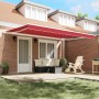 Toldo Retráctil 450 x 300 cm Rojo
