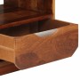 Mesita de noche con cajón madera maciza de acacia 40x30x50 cm