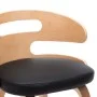 Esszimmerstühle, 4 Stück, gebogenes Holz, schwarzes Kunstleder von vidaXL, Essstühle - Ref: Foro24-278854, Preis: 421,00 €, R...